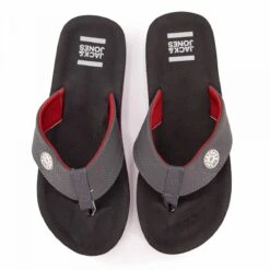 Tongs Avec Logo Incrusté Rouge Et Gris Homme JACK & JONES -Dockers by Gerli Soldes Magasin tongs avec logo incruste rouge et gris homme jack jones 2