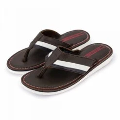 Tongs Cuir Chocolat Brun Mylo 001m Homme US POLO -Dockers by Gerli Soldes Magasin tongs cuir chocolat brun mylo 001m 3